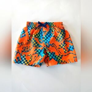 Colorful Dinosaur Print Shorts